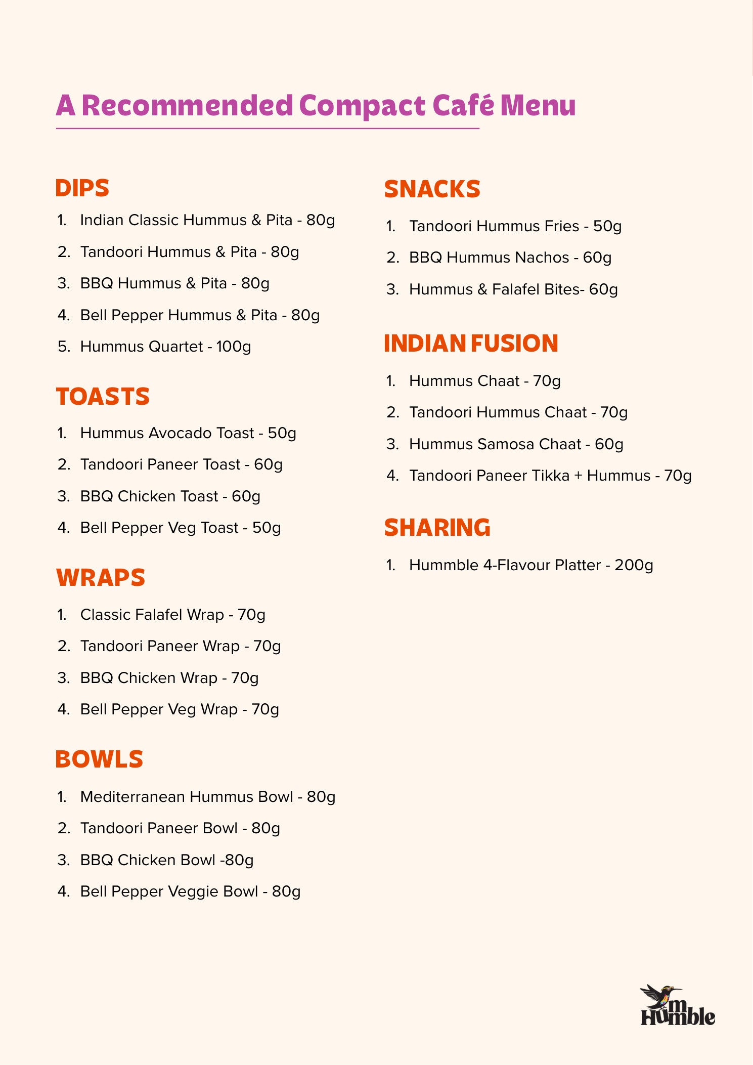 Hummble Recipe Page 14